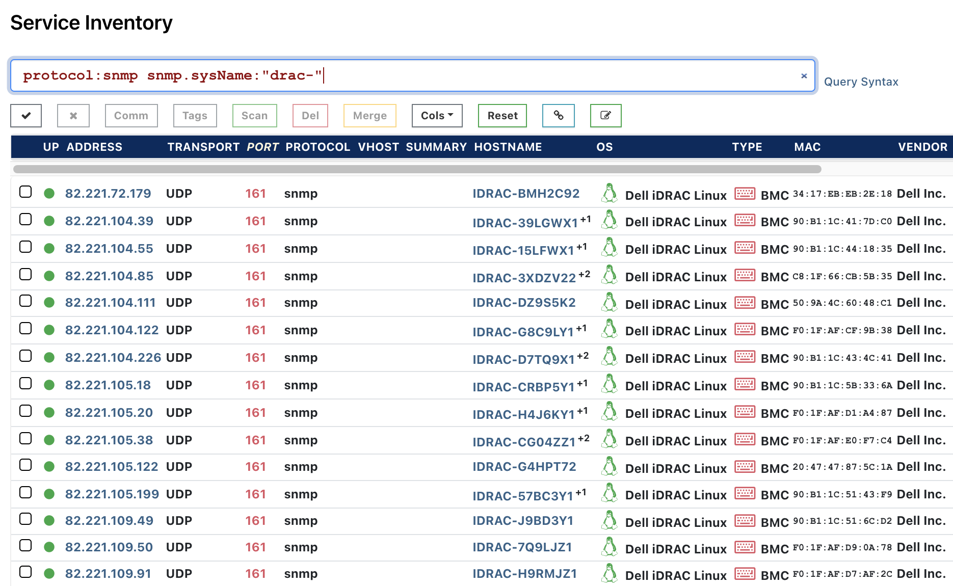 Finding device serial numbers in Rumble